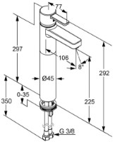 Смеситель для умывальника Kludi Zenta (382560575) фото №2 — интернет-магазин Desire.md