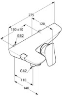 Baterie pentru cadă Kludi Ambienta (534450575) imaginea #2 — magazin online Desire.md