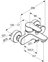Baterie pentru cadă Kludi Objekta (326530575) imaginea #2 — magazin online Desire.md