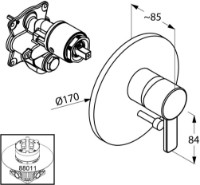 Baterie pentru cadă Kludi Zenta (386500575) imaginea #2 — magazin online Desire.md
