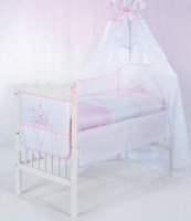 Lenjerie de pat pentru copii Albero Mio Korona Pink (C-5 H090)