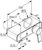 Смеситель для душа Kludi O-Cean (389700575) фото №2 — интернет-магазин Desire.md