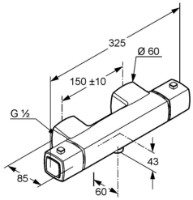 Baterie de duș Kludi Q-Beo (504000542) imaginea #2 — magazin online Desire.md