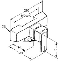 Baterie de duș Kludi Q-Beo (507140575) imaginea #2 — magazin online Desire.md