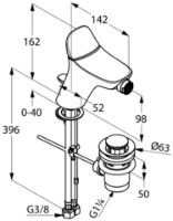 Смеситель для биде Kludi Ambienta (532160575) фото №2 — интернет-магазин Desire.md