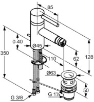 Baterie pentru bideu Kludi Bozz (385330576) imaginea #2 — magazin online Desire.md