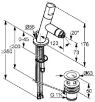 Смеситель для биде Kludi New Waves (572160575) фото №2 — интернет-магазин Desire.md