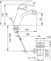 Baterie pentru bideu Ferro Ancona BAN6 imaginea #2 — magazin online Desire.md