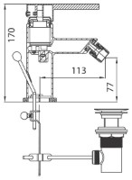 Baterie pentru bideu Ferro Torino BRT6 imaginea #2 — magazin online Desire.md