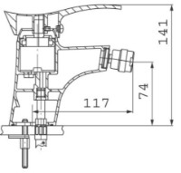 Baterie pentru bideu Ferro Padwa BTP6 imaginea #2 — magazin online Desire.md