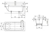 Cadă de baie Kaldewei Cayono 748 imaginea #2 — magazin online Desire.md