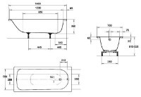 Ванна Kaldewei Eurowa 1400x700 фото №2 — интернет-магазин Desire.md