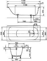 Cadă de baie Kaldewei Saniform Plus 363-1 imaginea #2 — magazin online Desire.md