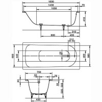Cadă de baie Kaldewei Saniform Plus 372-1 imaginea #2 — magazin online Desire.md