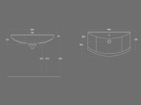 Умывальник Sanovit Zenon (6424) фото №2 — интернет-магазин Desire.md