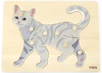 Пазл Viga Montessori Puzzle Cat (44612)