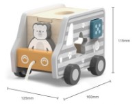 Sortator PolarB Pull-Along Shape Sorting Truck (44041) imaginea #5 — magazin online Desire.md