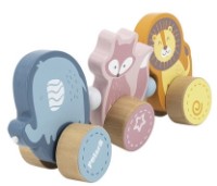 Jucarie de impins si tras PolarB Pull-Along Зверята (44023) imaginea #3 — magazin online Desire.md