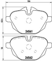 Set placute frână Brembo P 06 064 imaginea #2 — magazin online Desire.md