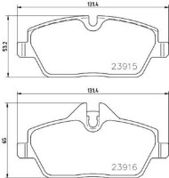 Комплект тормозных колодок Brembo P 06 091 фото №2 — интернет-магазин Desire.md