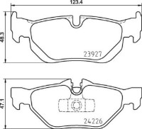 Set placute frână Brembo P 06 105 imaginea #2 — magazin online Desire.md