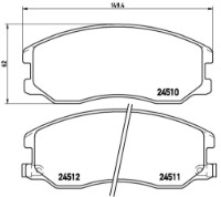 Set placute frână Brembo P 10 003 imaginea #2 — magazin online Desire.md