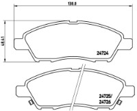 Set placute frână Brembo P 10 070 imaginea #2 — magazin online Desire.md
