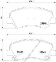 Set placute frână Brembo P 18 025 imaginea #2 — magazin online Desire.md