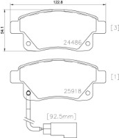 Set placute frână Brembo P 24 066 imaginea #2 — magazin online Desire.md