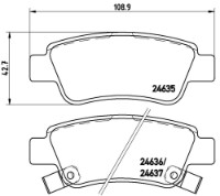 Set placute frână Brembo P 28 046 imaginea #2 — magazin online Desire.md