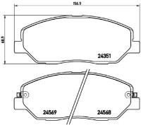 Set placute frână Brembo P 30 036 imaginea #2 — magazin online Desire.md