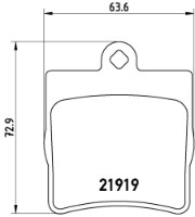 Set placute frână Brembo P 50 072 imaginea #2 — magazin online Desire.md
