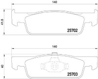 Set placute frână Brembo P 68 059 imaginea #2 — magazin online Desire.md