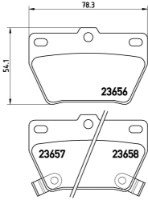 Set placute frână Brembo P 83 057 imaginea #2 — magazin online Desire.md