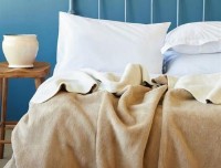 Плед Issimo Simply Blanket Beige/Cream 200x200 фото №1 — интернет-магазин Desire.md