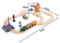 Set jucării transport Hape Железная дорога (E3732) imaginea #3 — magazin online Desire.md