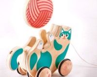 Игрушка каталка Hape Roll & Rattle Kitten (E0366) фото №5 — интернет-магазин Desire.md