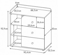 Детский комод Polini Kids Sky 5085 c ящиками Cерый фото №3 — интернет-магазин Desire.md
