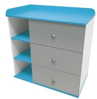 Детский комод Polini Kids Sky 5085 c ящиками Cерый