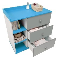 Детский комод Polini Kids Sky 5085 c ящиками Cерый фото №2 — интернет-магазин Desire.md