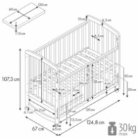 Кроватка Polini Kids Simple 304 Натуральный фото №5 — интернет-магазин Desire.md