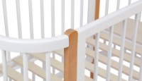 Кроватка Polini Kids Simple 350 Белый-бук фото №5 — интернет-магазин Desire.md