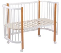 Кроватка Polini Kids Simple 350 Белый-бук фото №9 — интернет-магазин Desire.md