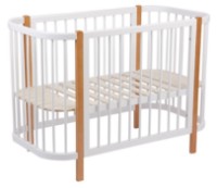 Кроватка Polini Kids Simple 350 Белый-бук