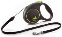 Поводок Flexi Black Design S Cord 5m Green