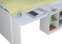 Детская кровать Polini Kids Simple со столом и полками 4000 Белый фото №6 — интернет-магазин Desire.md