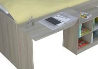 Детская кровать Polini Kids Simple со столом и полками 4000 Вяз/Белый фото №5 — интернет-магазин Desire.md