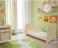 Защитный барьер для кроватки Polini Kids Simple/Basic 140x70 Натуральный фото №2 — интернет-магазин Desire.md
