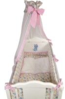 Детское постельное белье Polini Kids Собачки 7 120х60 Розовый фото №3 — интернет-магазин Desire.md