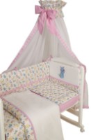 Детское постельное белье Polini Kids Собачки 7 120х60 Розовый фото №4 — интернет-магазин Desire.md